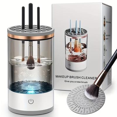 Make-up-Pinselreiniger, automatisches rotierendes Make-up-Pinsel-Reinigungswerkzeug, tragbare elektrische USB-Waschmaschine für kosmetische Make-up-Pinsel