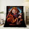 C-Chucky Horror Movie Throw Soft Flannel Throw Blanket, Lightweight Breathable Summer Nap Blanket For Home Travel Cozy Decor
