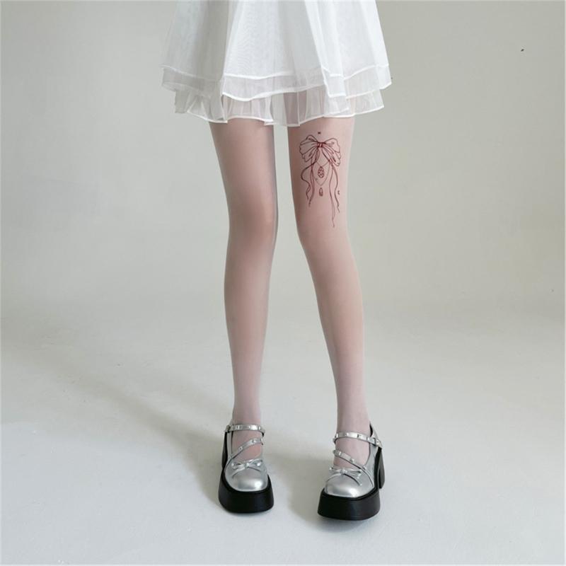 Women's Patterned Tights,High Waist Pantyhose,Vintage JK Uniform Pantyhose Control Top Stockings Pantyhose