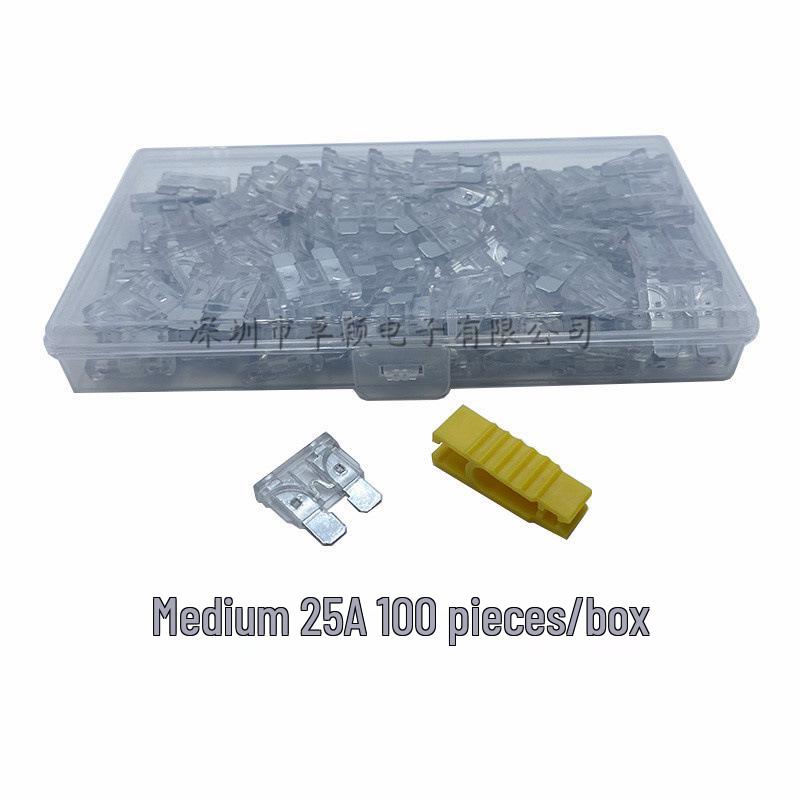 Car Fuse Box Set: Blade Fuses In Small, Medium, & Large (1A, 3A, 10A, 15A)