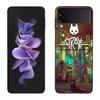 Game S-Stray Cat Phone Case For Samsung Z Flip 7 6 5G Galaxy Z Flip 5 4 3 Black Hard Cell Cover Luxury PC Shell Coque