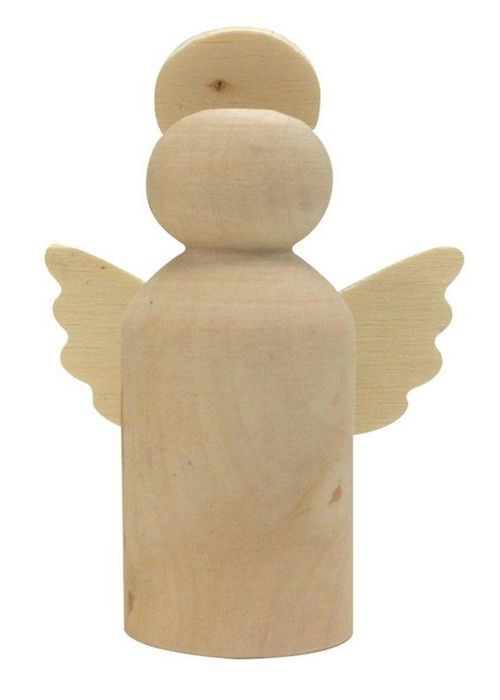 2 crèches en bois + pions 18 x 8 x 15 cm
