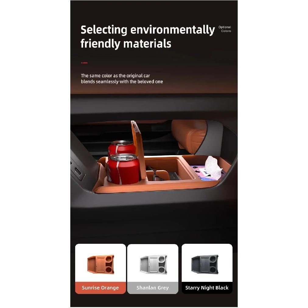 For JETOUR Great Saint Silicone Storage Box  Center Console under Layer Modification Special Car Interior Accessories Organizer