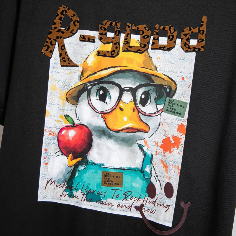 Übergröße Damen Sommer Neu Locker Baumwolle Kurzarm Top