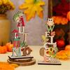 Wood Autumn Signs for  Thanksgiving Mantelpiece Embellishments for Autumn Home Garden Decors