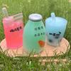 Summer Kawaii Squishy Big Milk Tea Cup Counter-Stress Pinching Press Kids Plaything Fruit Cup Sensory Stress Relief Water Polo Gift