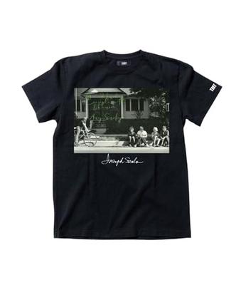 TMT Short Sleeve Printed T-Shirt [Joseph Szabo Collaboration] (10oz Dry Touch) [TCSS25JS03 Joseph Szabo Boys] Unisex BLACK_Black XL