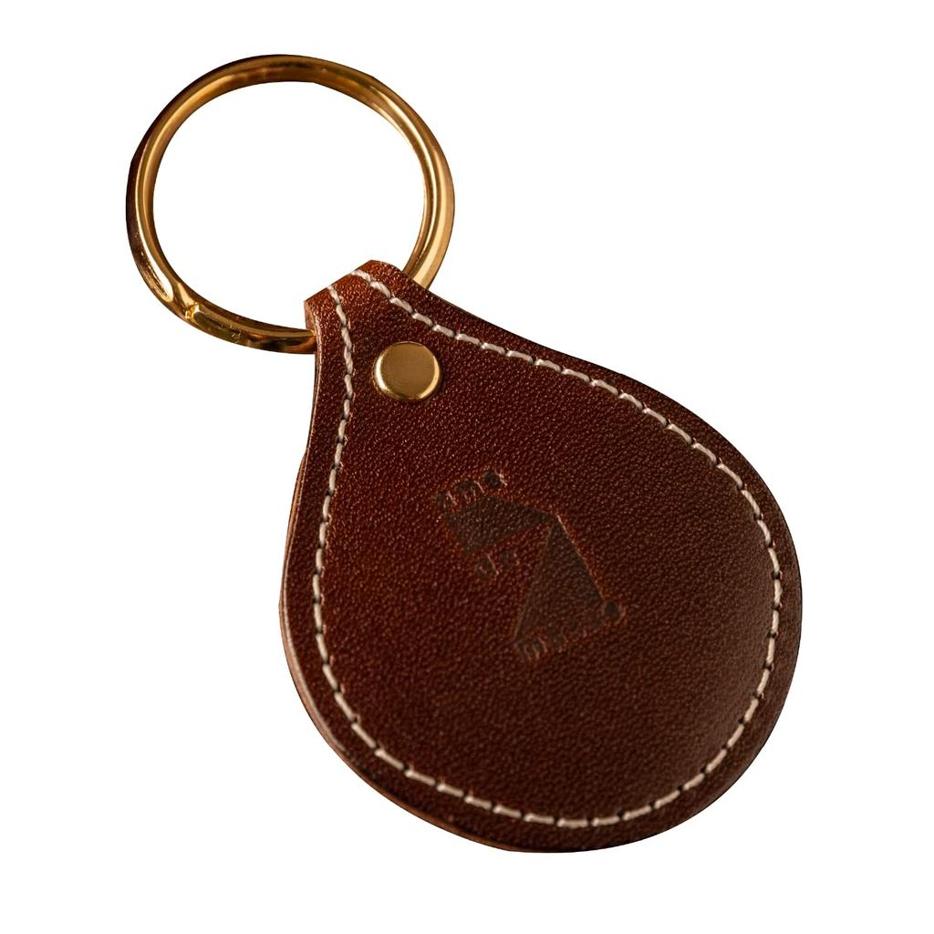 Am De Mas Tochigi Leather Key Made In Simple Genuine Ring, Compact, Japan, Design, Leather, Brown, KR-040
