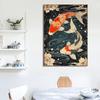 Japanese Colorful Carp Koi Fish Posters and Prints Canvas Printing Retro Wall Art Picture for Living Room Home Decor Gifts
