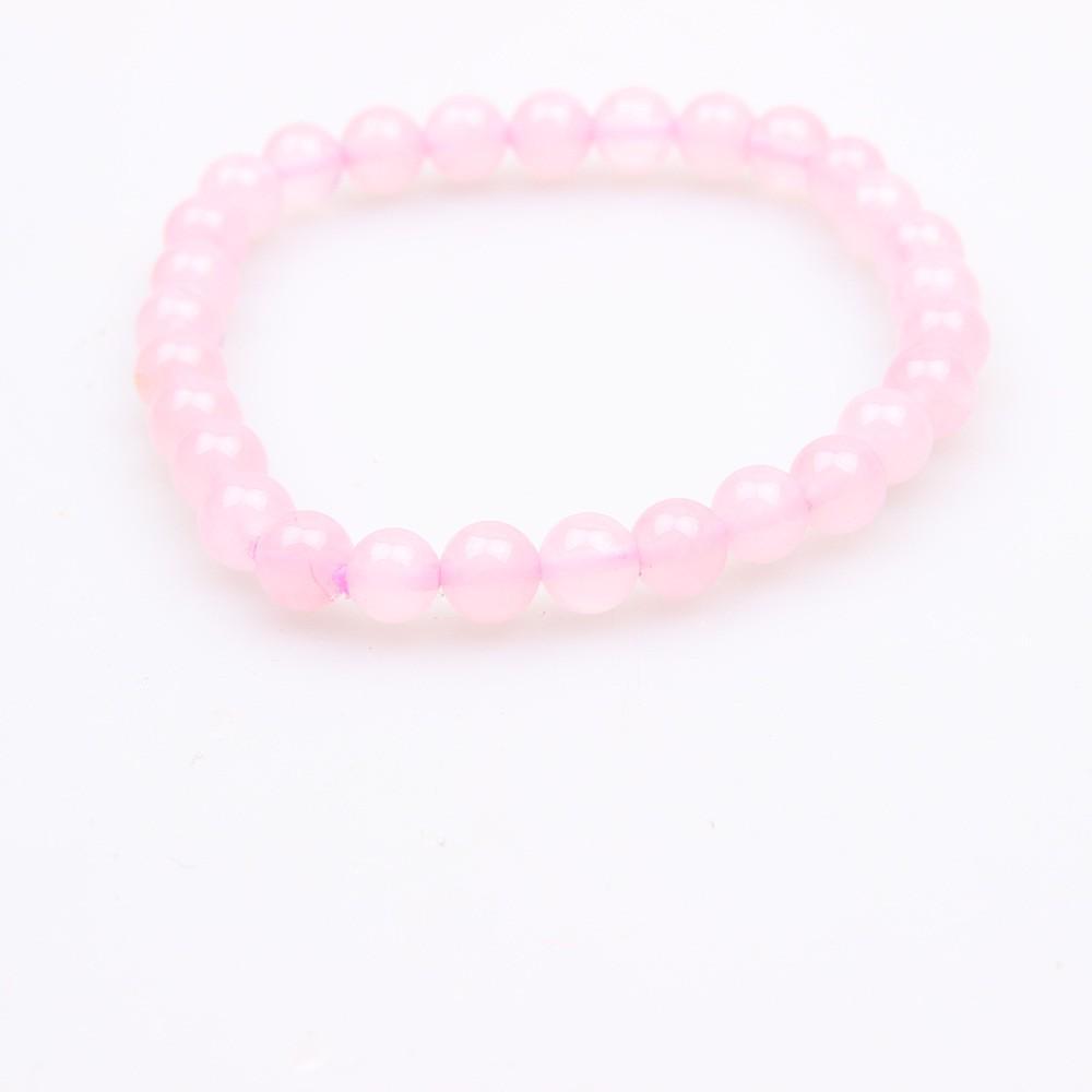 Red Agate Crystal Bracelet: Simple Round Beads, Couple Style Hand Jewelry