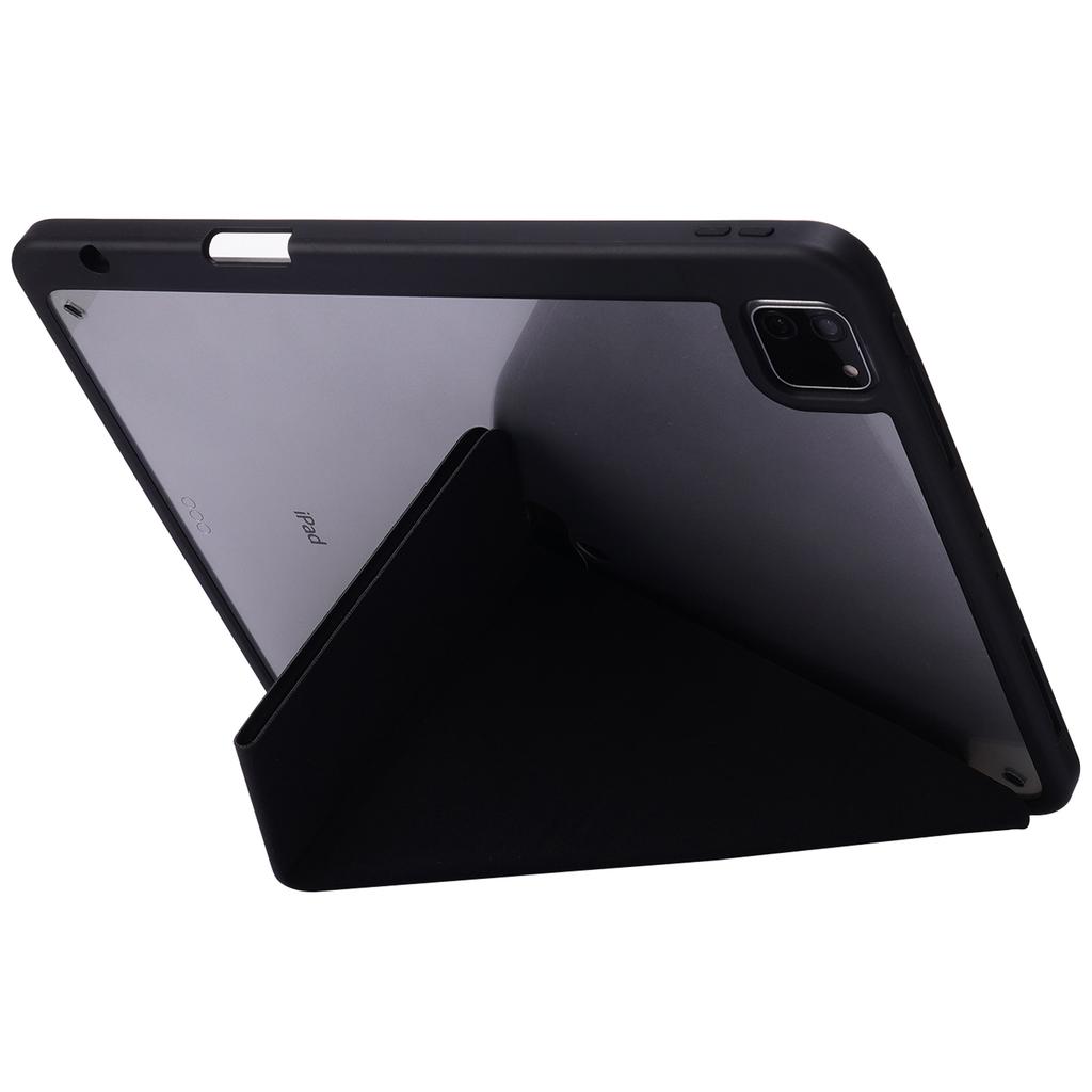 For iPad Pro 13 (2024) Case Origami Stand Leather Tablet Cover with Auto Wake/Sleep