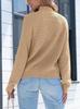 2026 Autumn/Winter Women's High Neck Solid Color Knit Sweater