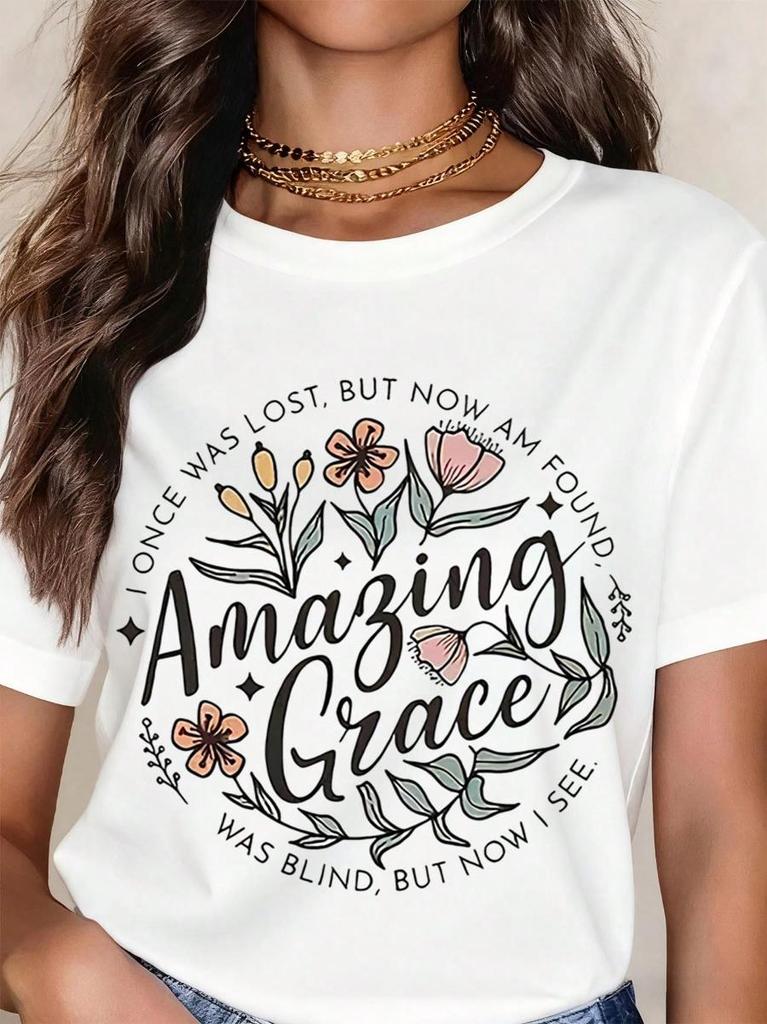 Adorable Coffee-Themed Graphic Tee, Short-Sleeved Crew Neck Casual Shirt Perfect For Spring And Summer, Women S Apparel
