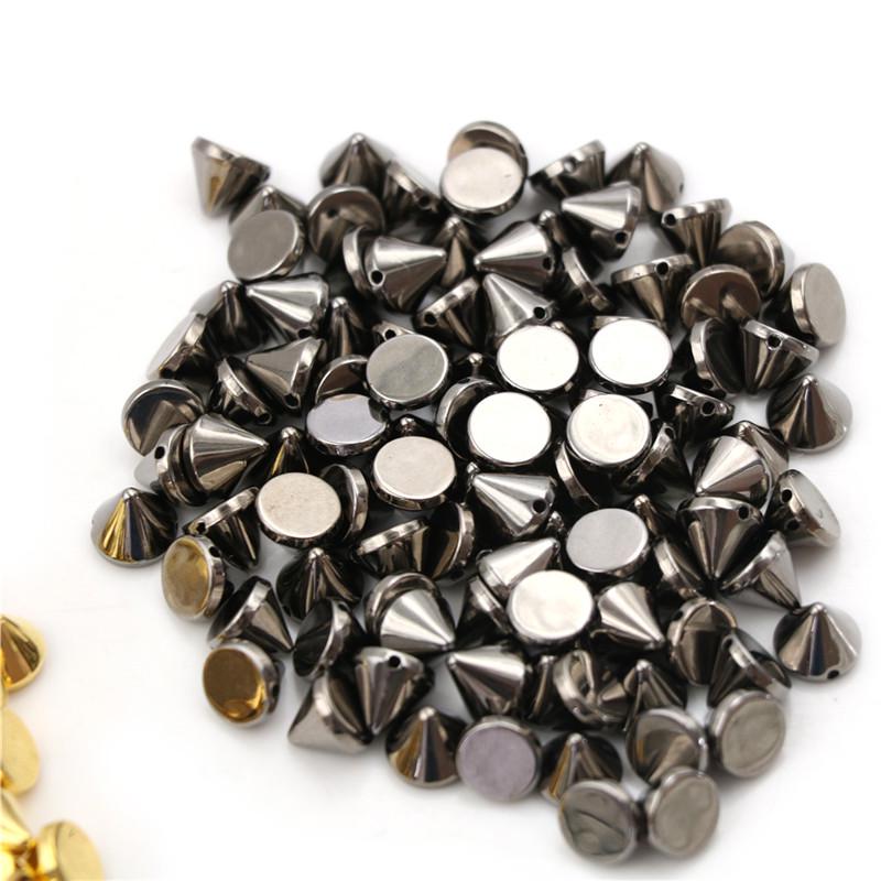 100Pcs 10Mm Stud Round Spike Rivet Craft Bag Leather Diy Craft Accessories