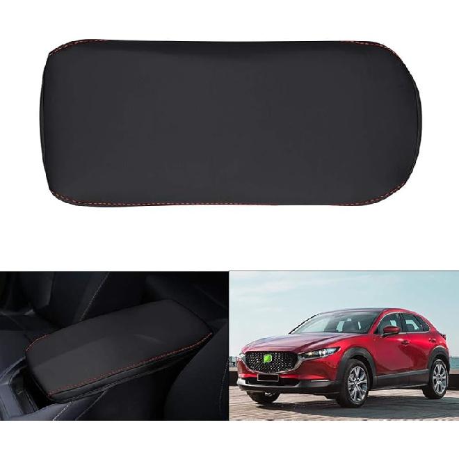 Autorder Center Console Cover for 2023 2024 2025 Mazda CX-50 CX50 Accessories Armrest Cover Leather Armrest Cushion Anti-Scratch Protector with