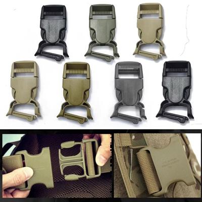 Schwarz/Armeegrüne Seitenverschlussschnalle aus Kunststoff, Innendurchmesser 25 mm, Gurtband, Outdoor-Werkzeug, Camp-Taschenteile, Outdoor-Werkzeuge