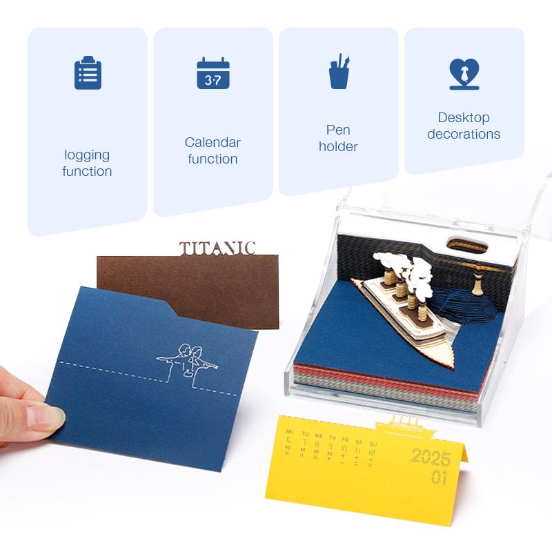 Student Stationery Personalized 3D Note Pad Custom Sticky Notes Paper Sculpture Souvenirs