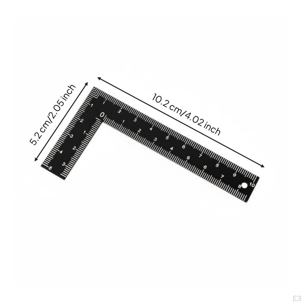 Right Angles Ruler Thickened Carpentry Square Steel for Woodworkers, Carpenters,