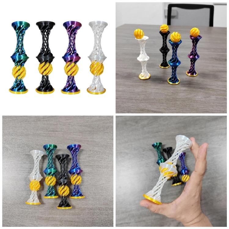 3D Print Spirals Toy Passthrough Pyramid Toy For Stress Relieving And Concentration Improvement for Office and Classroom