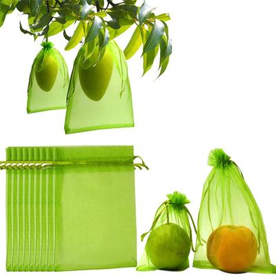 100 stuks fruitbeschermingszakken, ongediertebestrijding anti-vogel tuinnetzakken, zakbescherming fruitzakken voor plantas groentekweekzakken