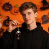 Halloween Pumpkin Party Hanging Ornaments Catcher Crystal Wind Chime Crafts Decoration