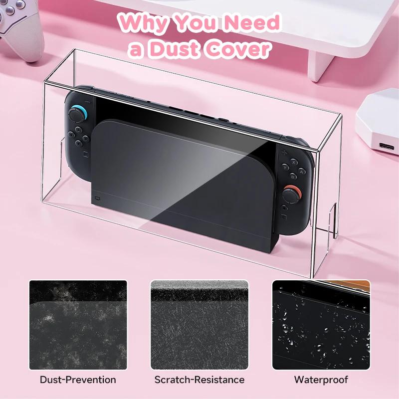 Transparent Dustproof Waterproof Case for Nintendo Switch2 Acrylic Protective Cover Drop-Proof Sleeve for NS2 Game Accessories