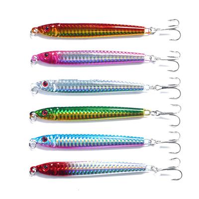 6 Stück Angelköder Blei Köder 40g Angelköder Metall Jig Löffel Angel Jigging Köder Hartköder