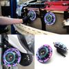 2Pcs 125mm 12V Electric Car Horn Super Loud High Tone/Low Tone Twin Horn Kit with Protective Grill