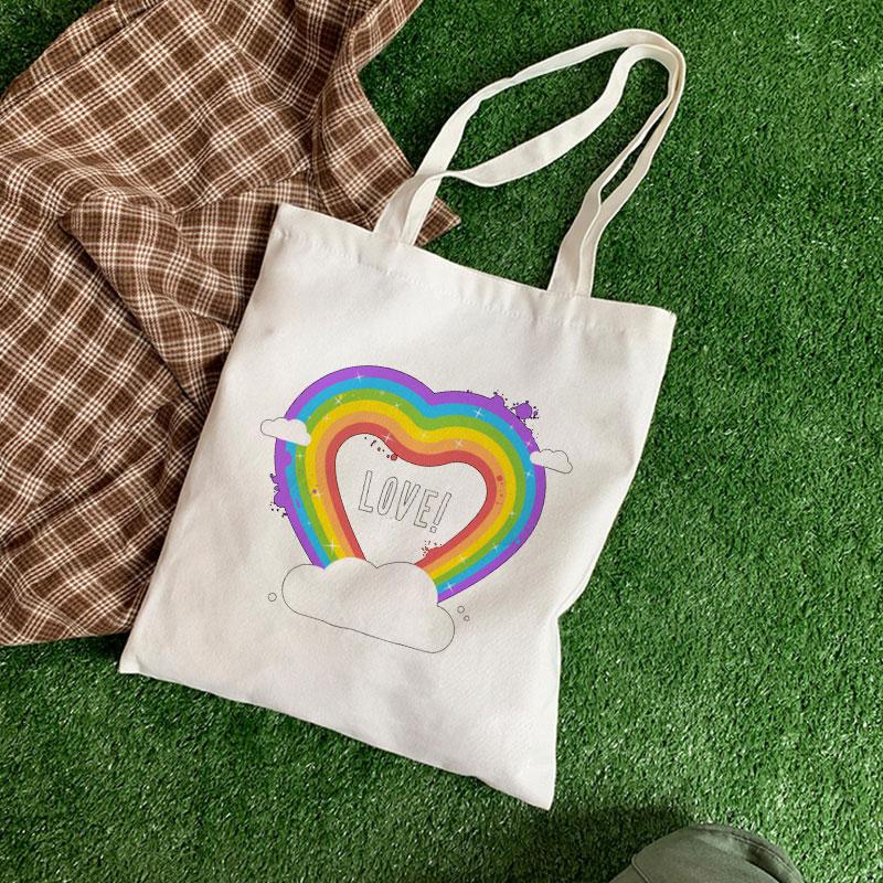 

I Love You мультфильм алфавит милые холщовые сумки на плечо Harajuku модная сумка-мессенджер Ins уличная сумка Ulzzang женская сумка кошелек