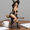 Seductive Sexy Witch Statue Miniature Bookshelf Ornament Halloween Decor  Holiday Decor