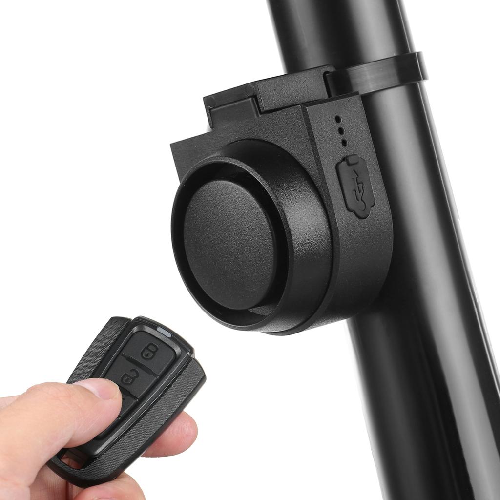 Wireless Bike Horn 115dB Loud   Anti-theft Horn IPX5   Alarm   with 5 Sound Modes 3 Vibration Sensitivity Adjustment 3 Volume Adjustmen