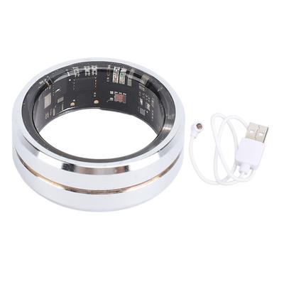 Fitness Tracker Smart Ring Step Counter Health Ring for Android IP68 Water Resistant Stainless