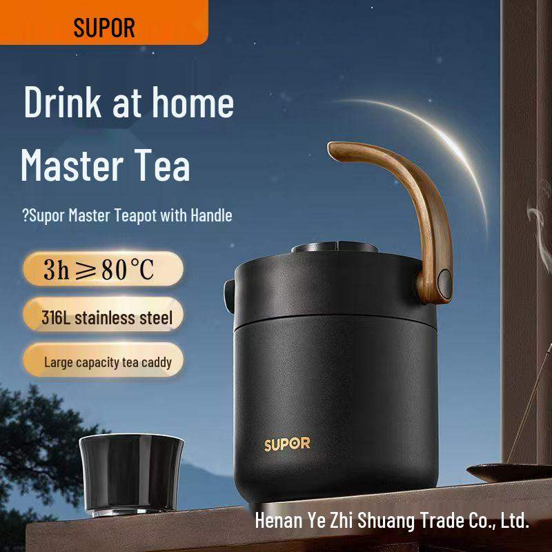 Supor Tealiang 316L Stainless Steel Insulated Kettle for Brewing Tea and Hot Water