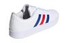 adidas VL COURT 2.0 K Abrasion Resistant Low Top Kids' Skateboarding Shoes White Blue Red Kids' FY7170