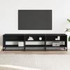 VidaXL TV Cabinet Black 180x40x46 Cm Engineered Wood, TV Stand, TV Sideboard, Multimedia Cabinet, TV Bench, Hi-fi Cabinet, Center 3300805
