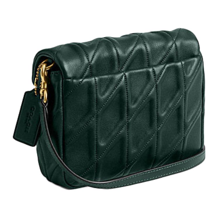 Coach Tabby Sheepskin Crossbody Bag, Shoulder Bag Small Womens Jungle Green