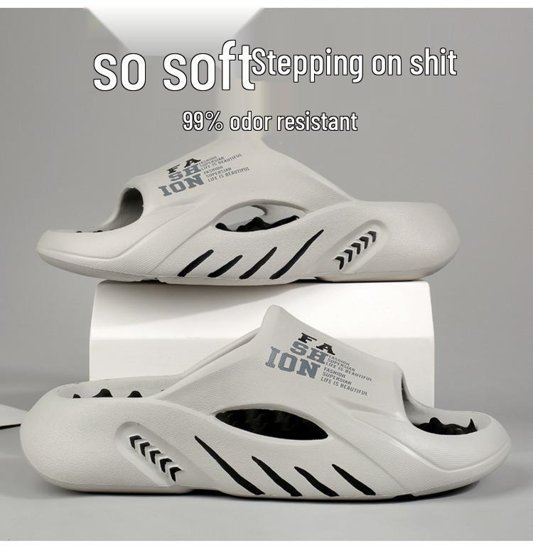 Two-Color Non-Slip Flip-Flops: Trendy Plus Size Beach Slippers for Men & Women