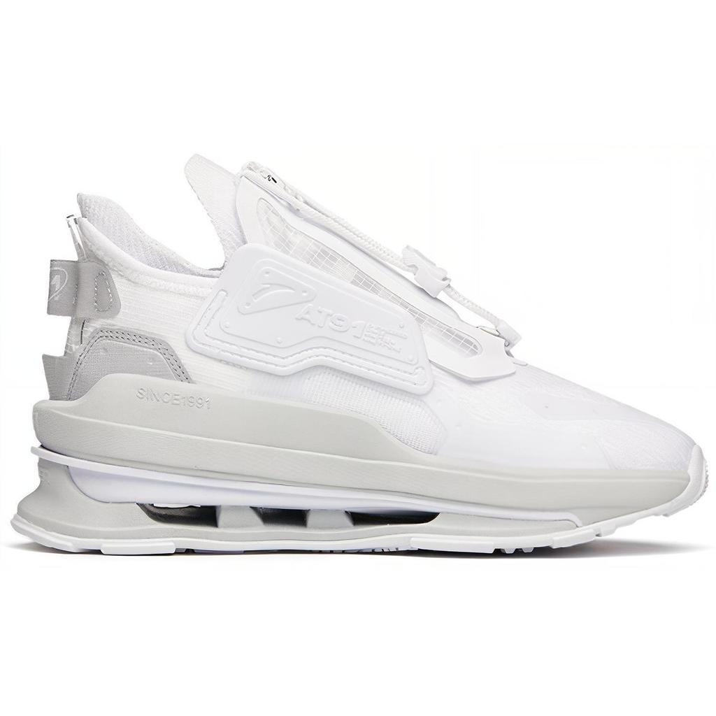 Anta AT91 Textile, Synthetic Leather Cushioning Slip Resistant Low top Running Shoes Women's Anta White 122148851-1