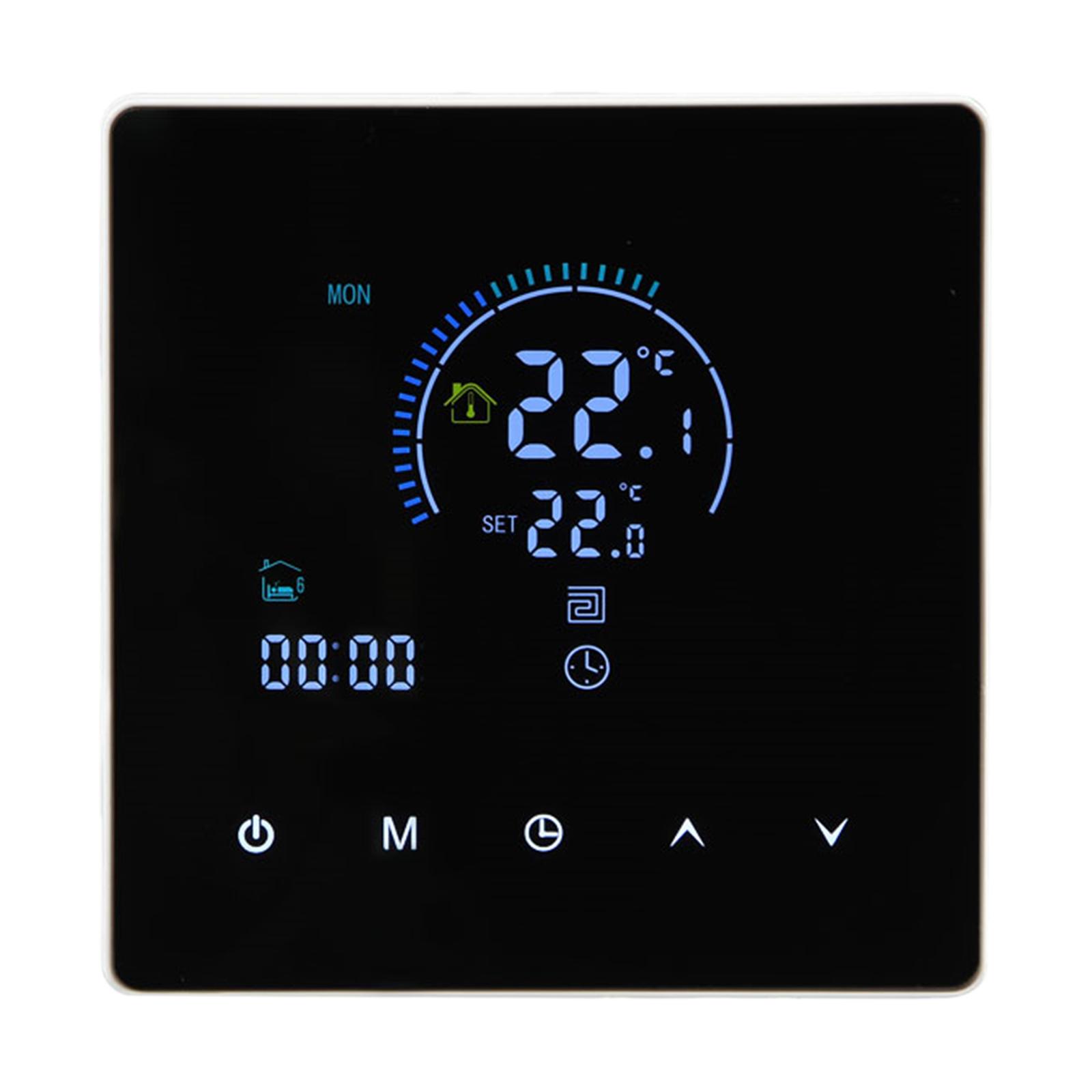 3A Digital Thermostat with LCD Display Digital Intelligent Wall Thermostat Smart Home Assistant for Home Electric Floor Heating