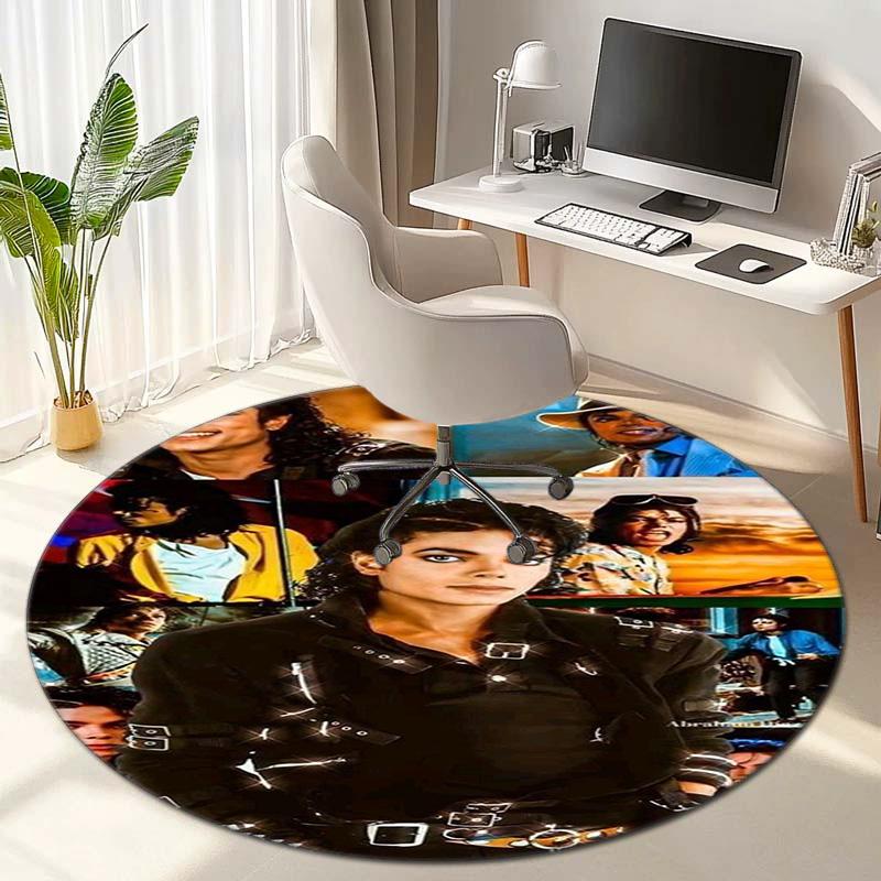 Renowned American Grammy Award Winning Singer Michael Jackson's Circular Carpet Is Soft, Home, Bedroom, Door Mat Decoration, and Non Slip Carpet F1