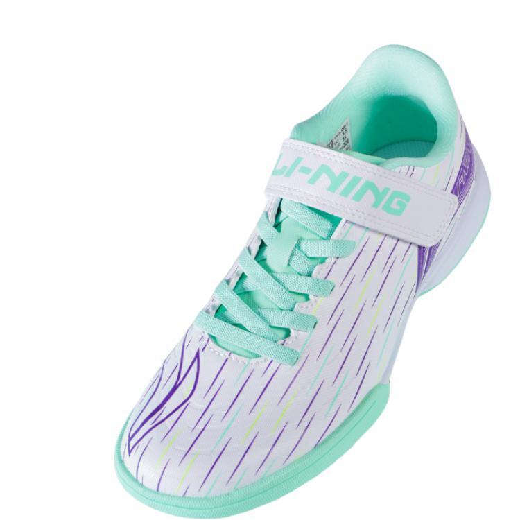 Li Ning Crianças PU TF Com Cravos Confortáveis Antiderrapantes Respiráveis Tênis de Futebol de Cano Baixo Infantil YKGU026-1