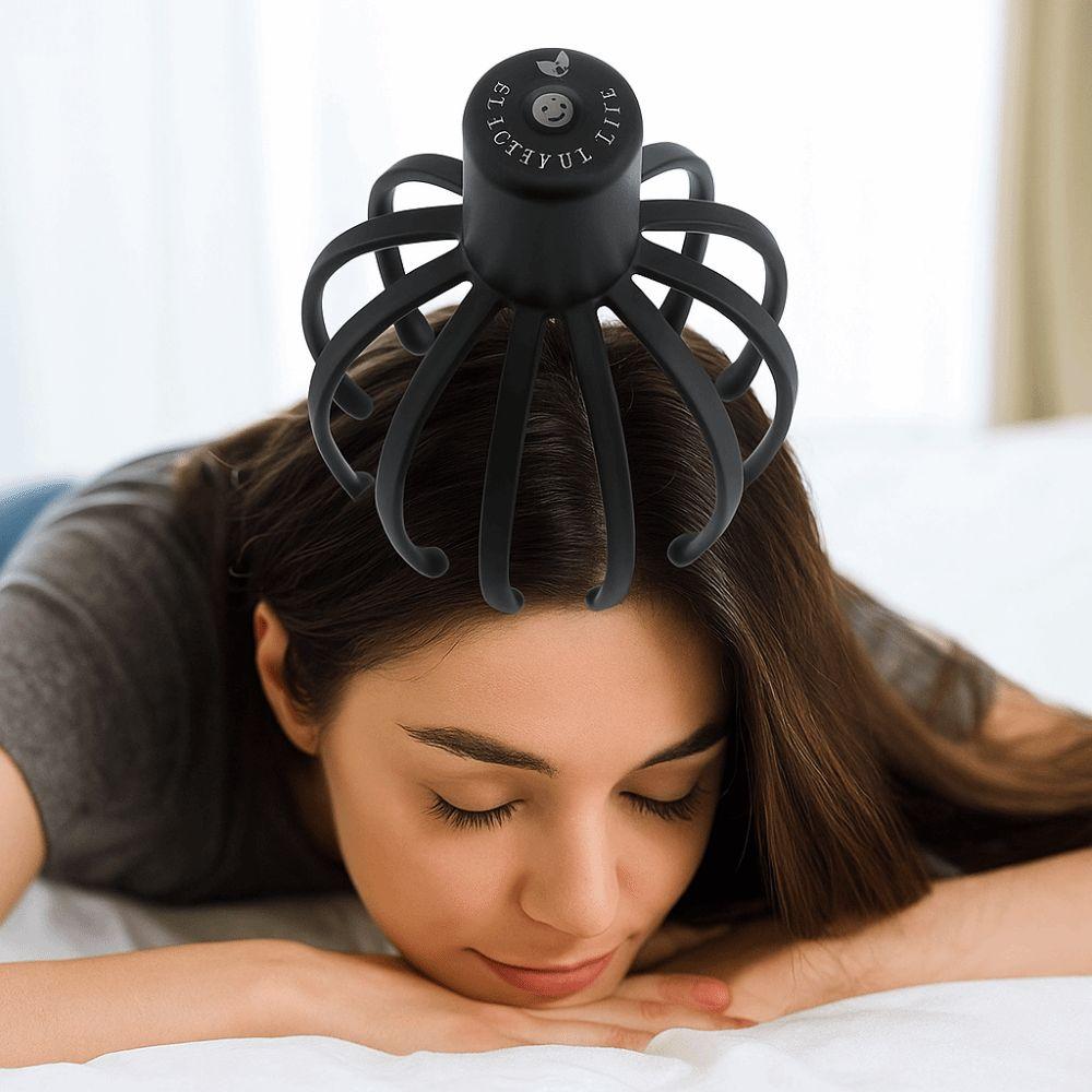 Type-C Electric Head Massager Multi-touch Head Scratcher Scalp Massager  for Relief Head Fatigue