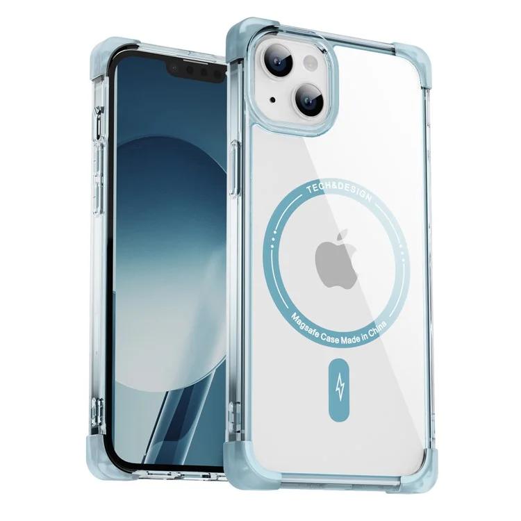 

YSM Reinforced Corners Series for iPhone 14 Magnetic Case Compatible with MagSafe Big Rear Lens Hole Shell