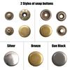 20Sets/Pack 10-15Mm Metal Snap Buttons Sewing Accessories Botones Snaps Button For Clothing Bags Leather Pressure Snap Fasteners