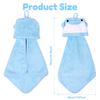 Coral Fleece Hand Towel Cute Cartoon Animal Fingertip Towel Hanging Towel For Household Kitchen Bathroom Wiping Hands