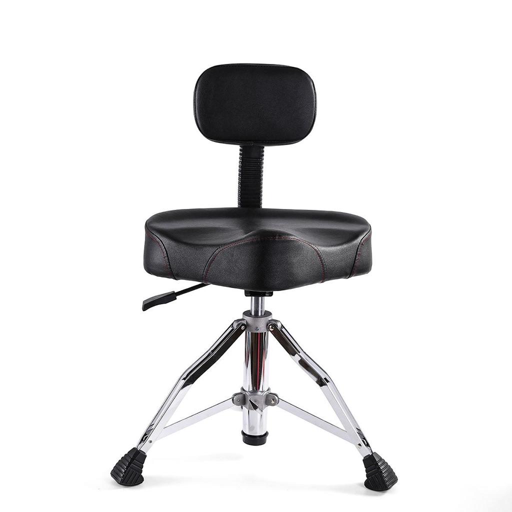 Adjustable Cross-Border Jazz Drum Stool with Backrest - Portable & Height Adjustable Saddle Design