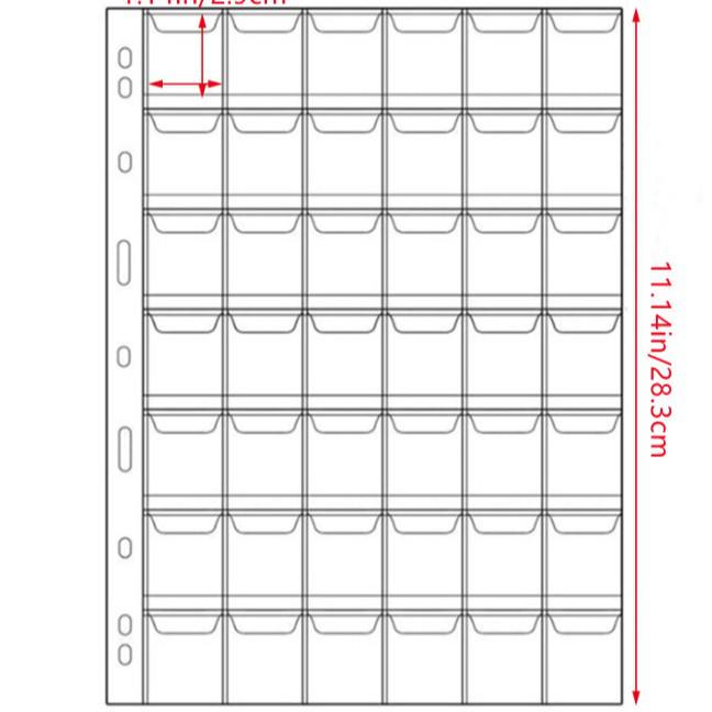 Large Capacity Coin Collection Album: Ancient and Commemorative Coins Loose-Leaf Collector Folder with Transparent Pages for Banknotes.