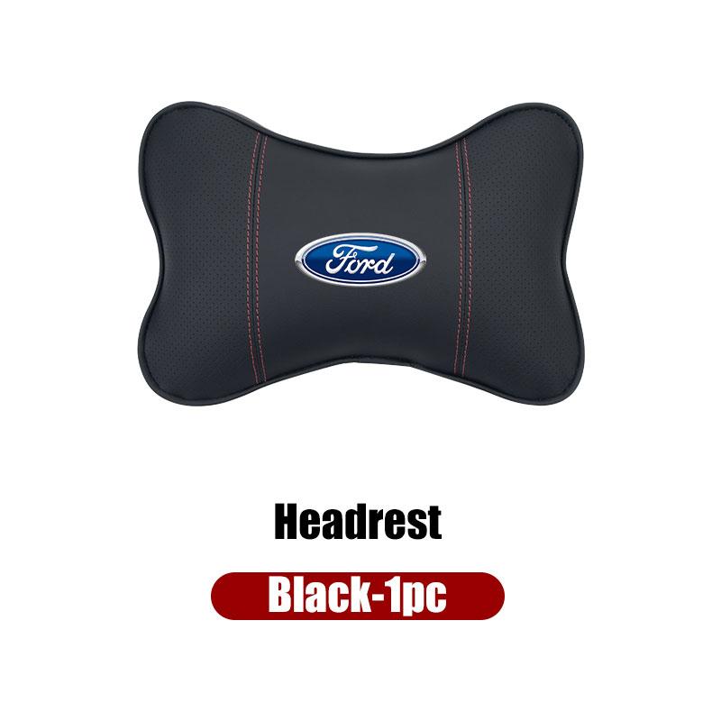 KLKY5 For Ford Soft Car Headrest Cushion Seat Belt Shoulder Protector Cover Focus Mk2 Mk3 Mk4 Fiesta Ranger Mondeo S-MAX Kuga