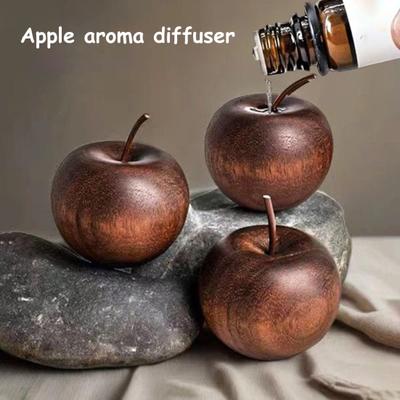 Diffuseur d'Aromathérapie en Bois Bois Ornement Décoratif en Forme de Fruit de Noël Diffuseur d'Huiles Essentielles Cadeau pour les Passionnés d'Aromathérapie