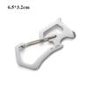 Stainless Steel Card Bottle Opener Multi-functional Portable Outdoor Camping Keychain Small Tool Household Combination Hardware